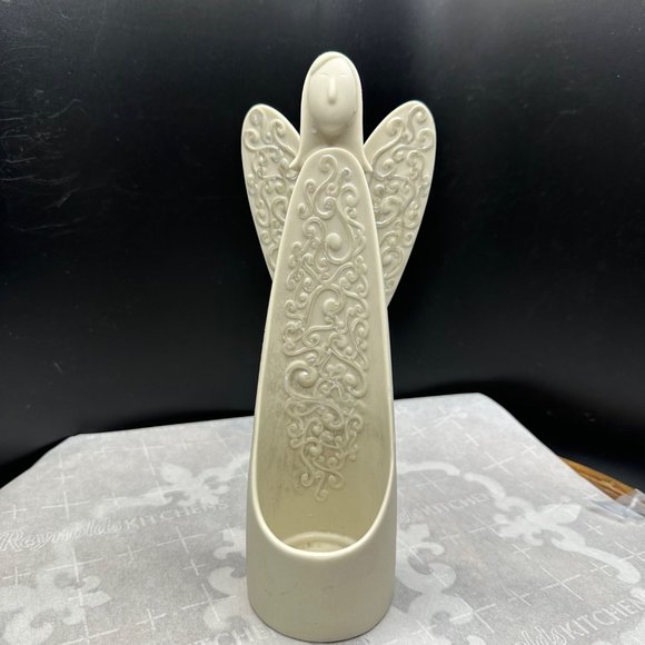 PartyLite Serenity Candle Holder Angel Votive Tea Light Home Decor Collectible - Picture 1 of 9